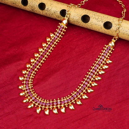 Gold Plated AD Stone Necklace