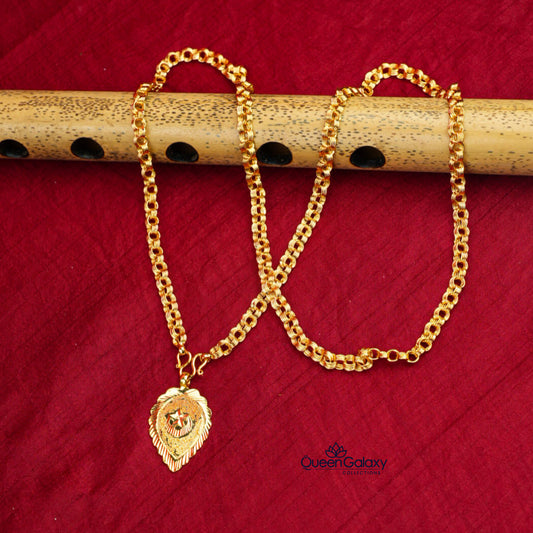 Gold Plated Chain With Thali