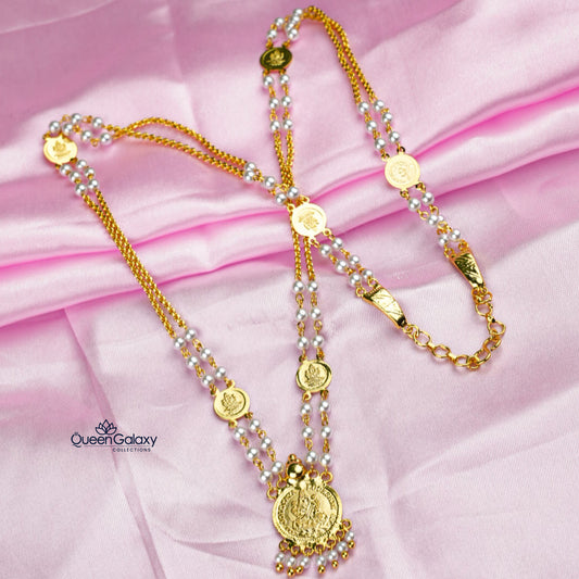Gold Plated Pearl Chain