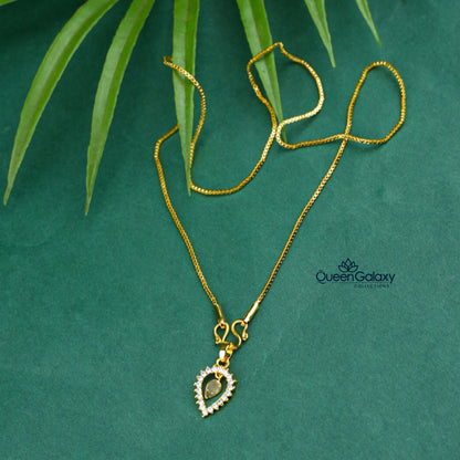 Gold Plated Chain With Thali