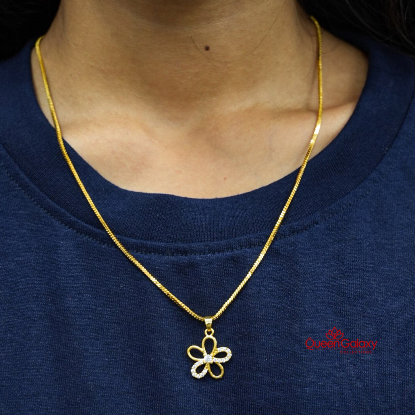 Gold Plated Chain With Pendant