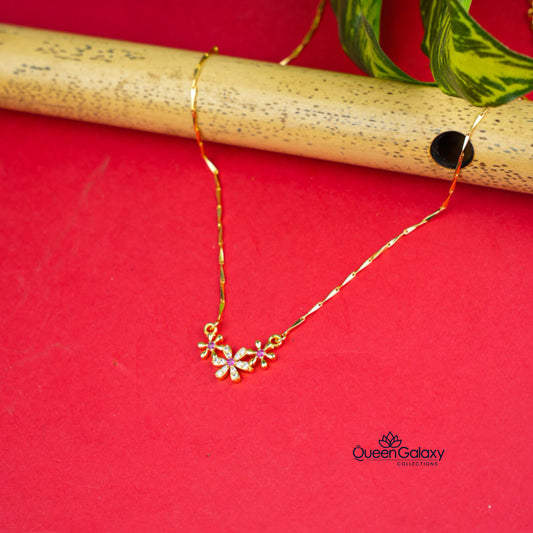 Gold Plated Diamond Replica Necklace