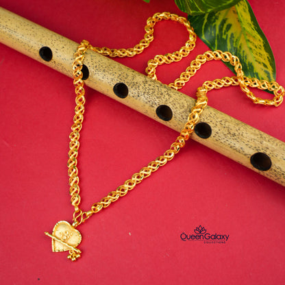 Gold Plated Chain With Thali