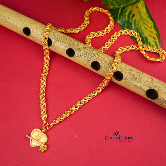 Gold Plated Chain With Thali