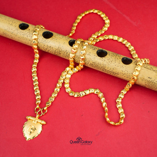 Gold Plated Chain With Thali