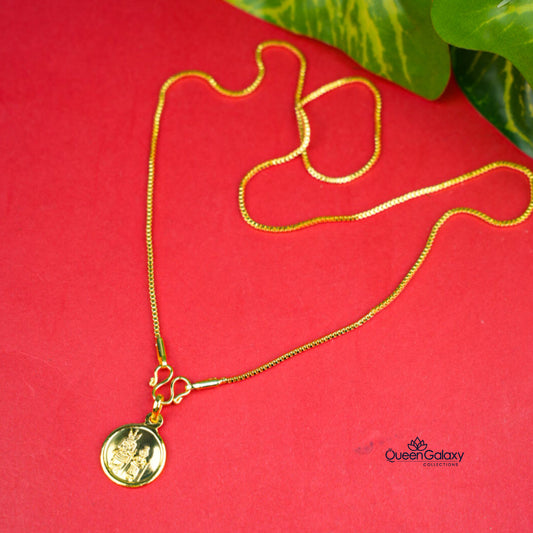 Gold Plated Chain With Pendant