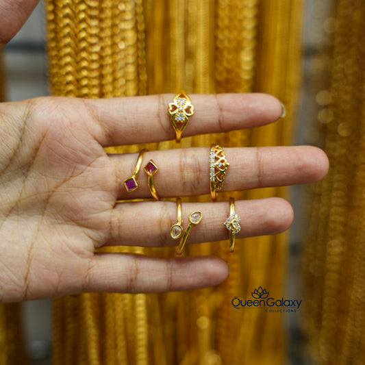Gold Plated 5 Ring