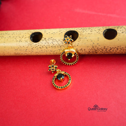 Gold Plated AD Stone Earrings