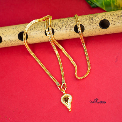 Gold Plated Chain With Thali