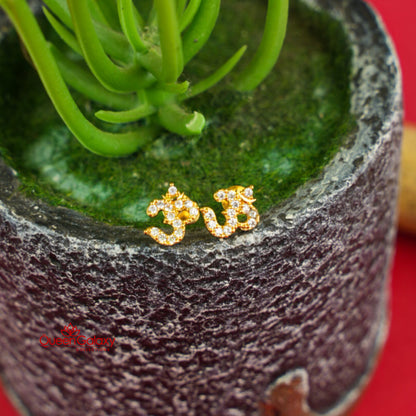 Gold Plated AD Stone Stud