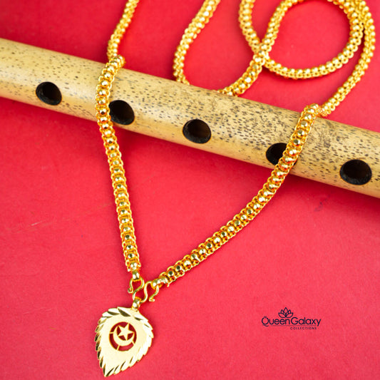 Gold Plated Chain With Thali
