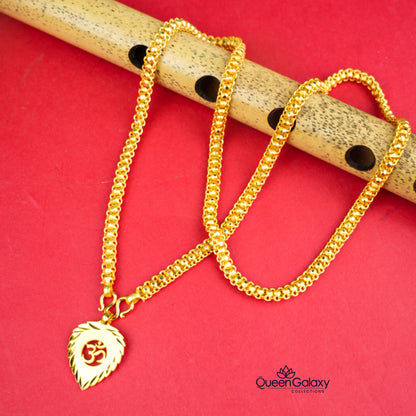Gold Plated Chain With Thali