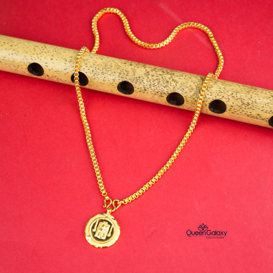 Gold Plated Chain With Pendant