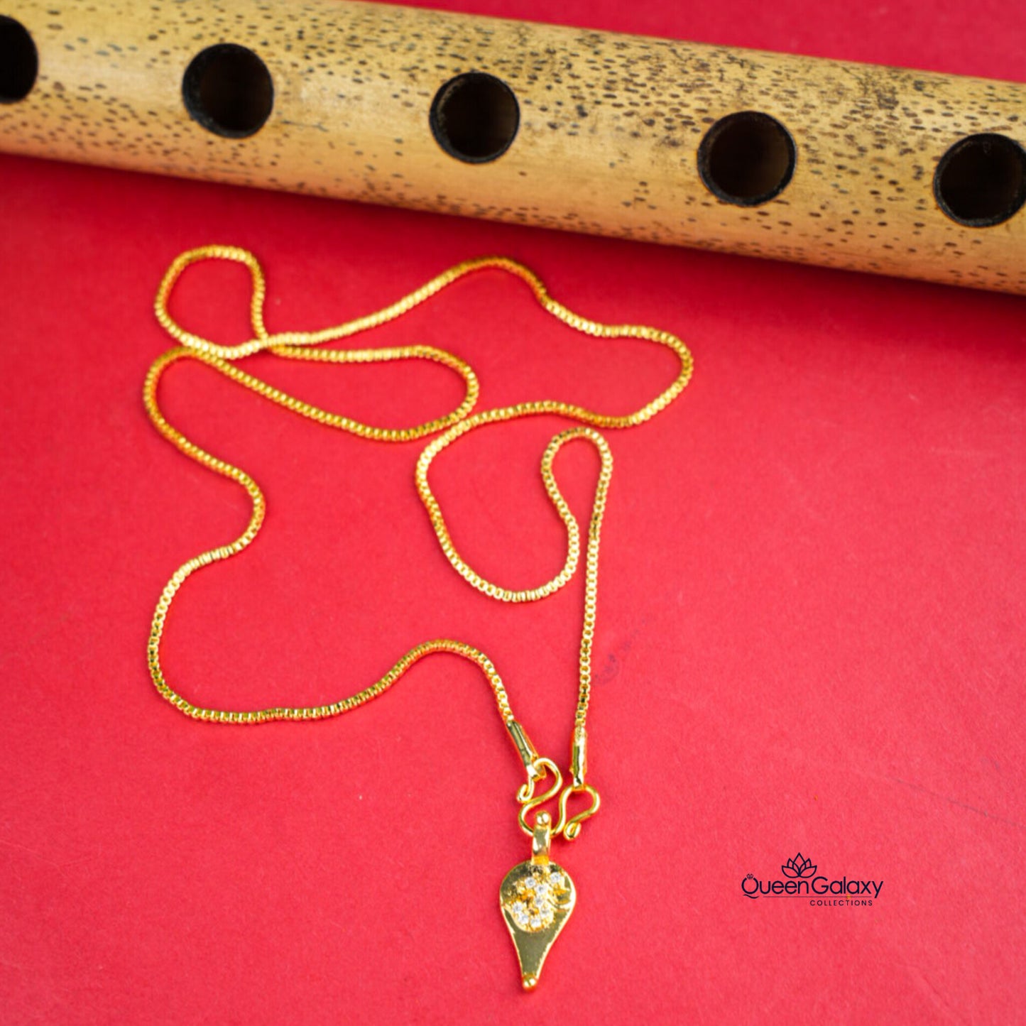 Gold Plated Chain With Thali