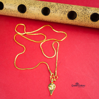Gold Plated Chain With Thali
