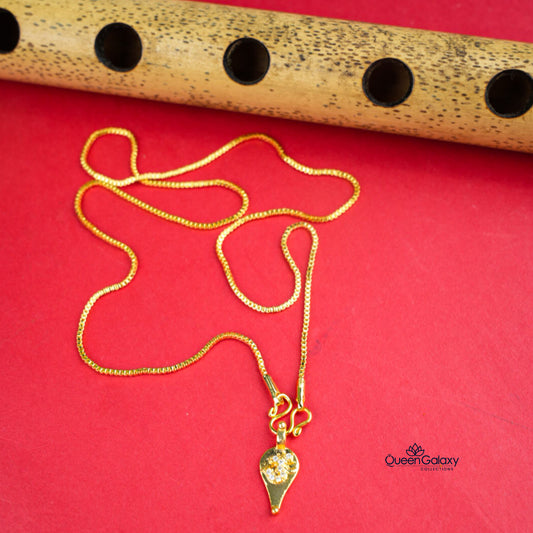 Gold Plated Chain With Thali