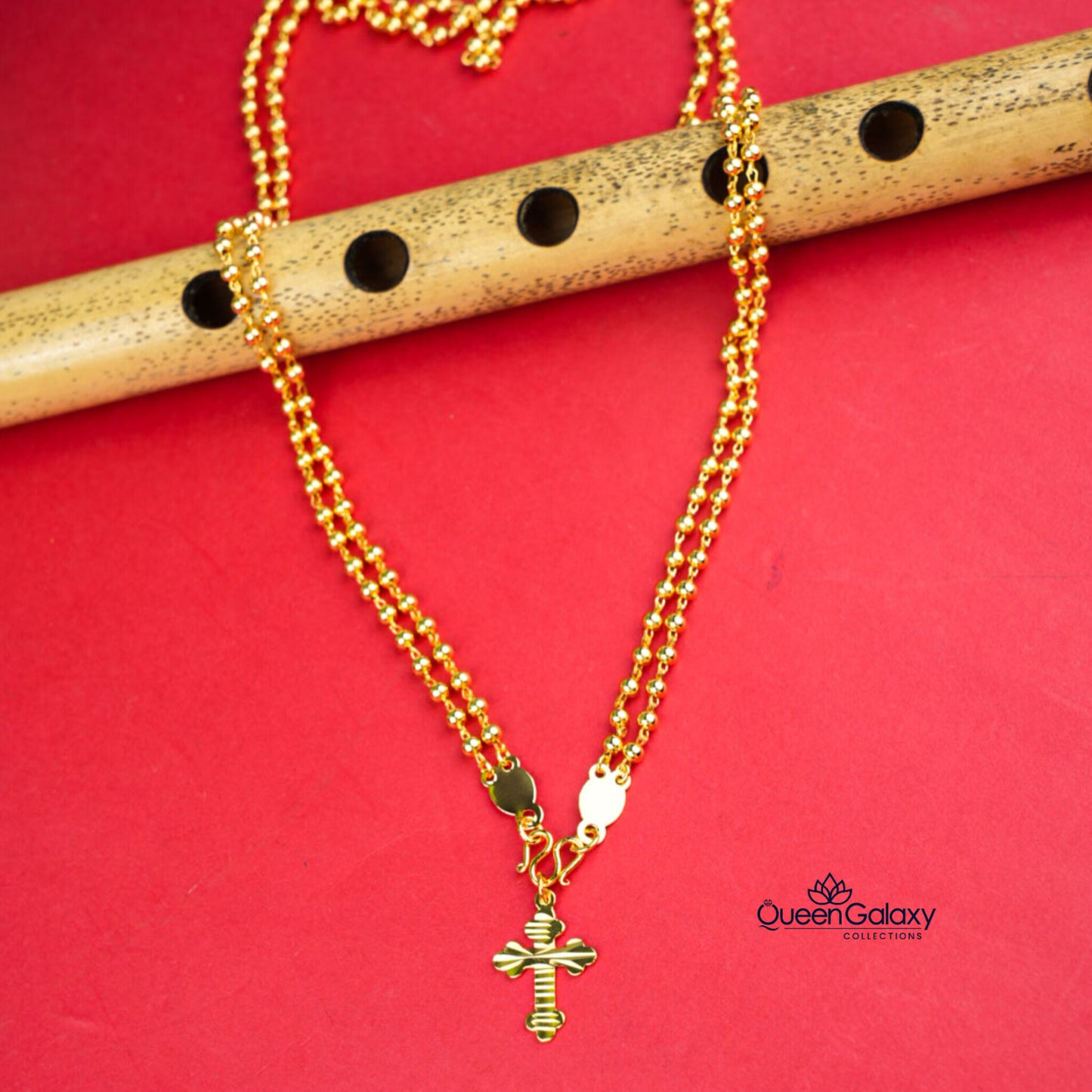 Goldplated 2 Layer Manimala With Pendant