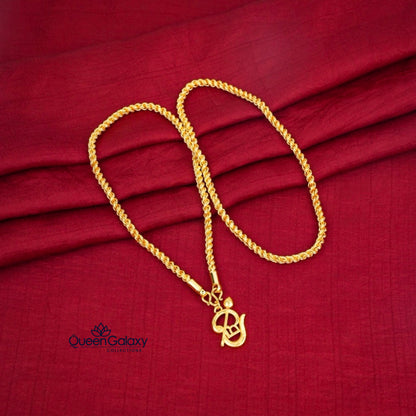 Gold Plated Chain With Pendant