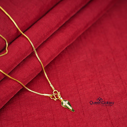 Gold Plated Chain With Thali