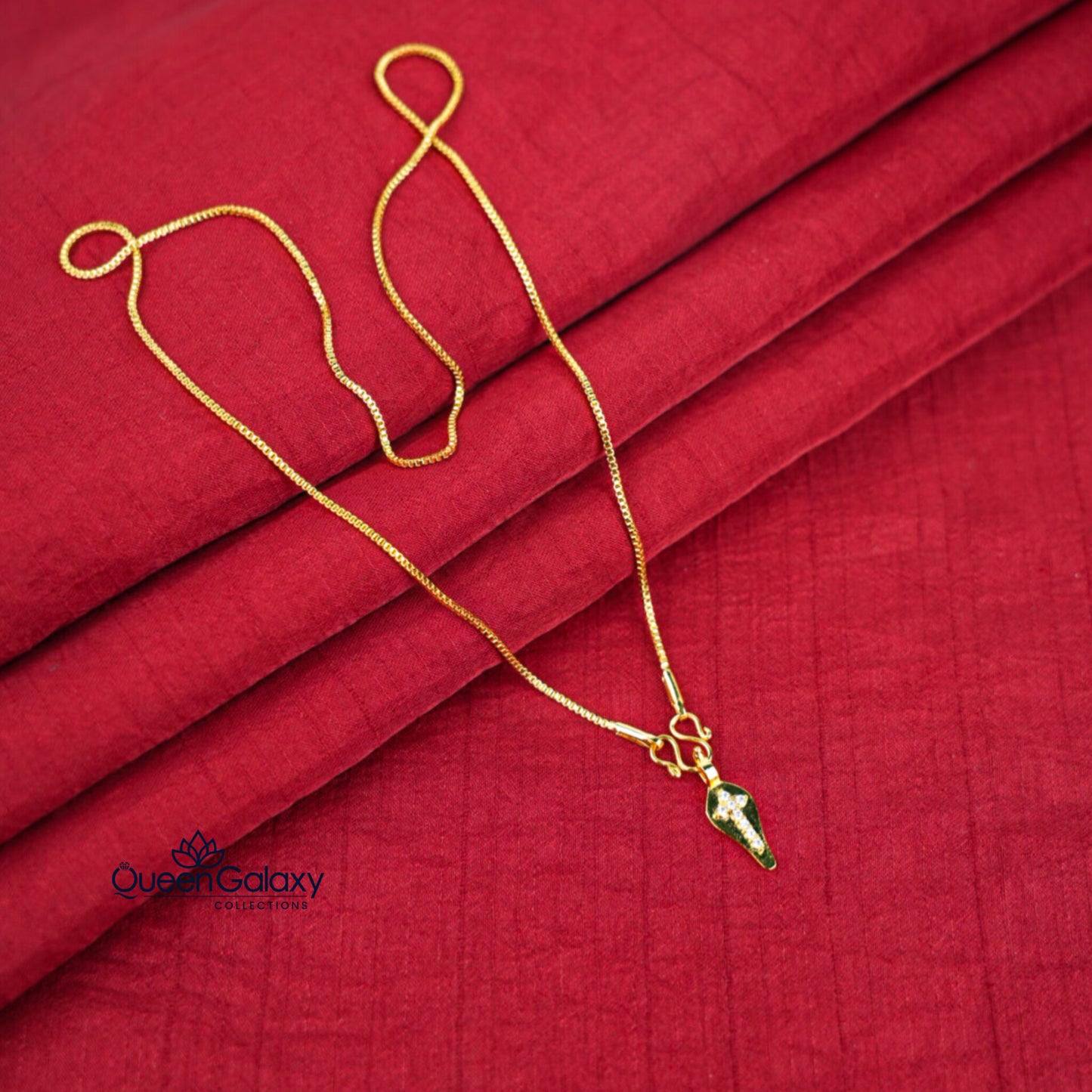 Gold Plated Chain With Thali