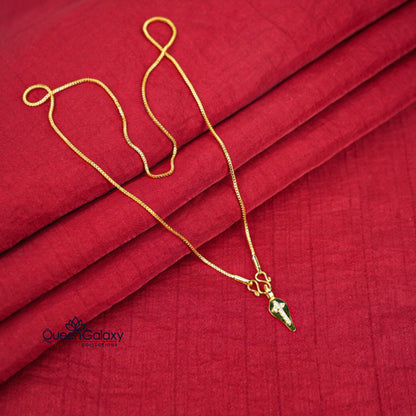 Gold Plated Chain With Thali