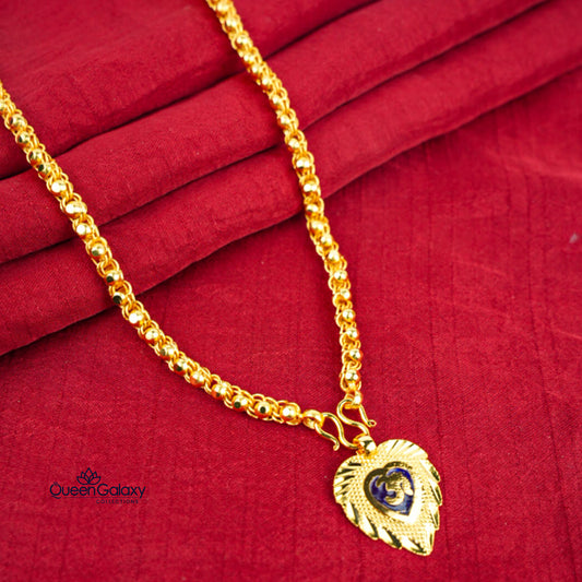 Gold Plated Chain With Thali
