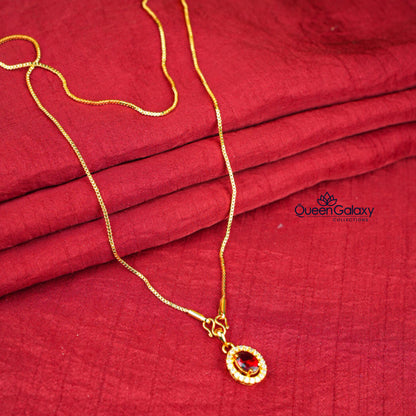 Gold Plated Chain With Pendant