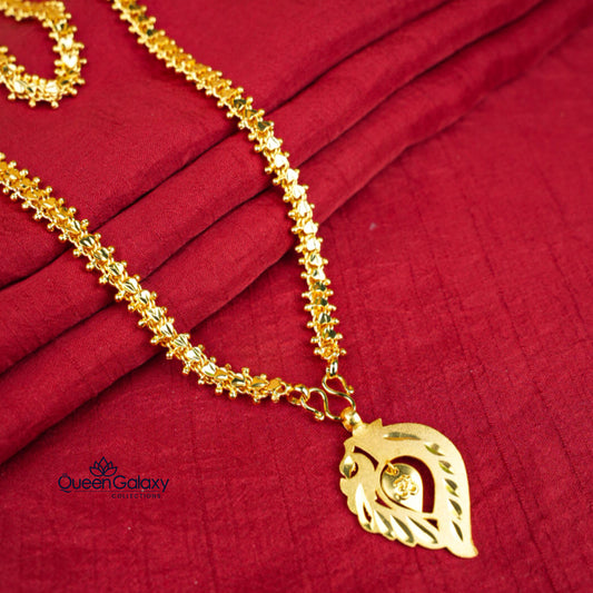 Gold Plated Chain With Thali