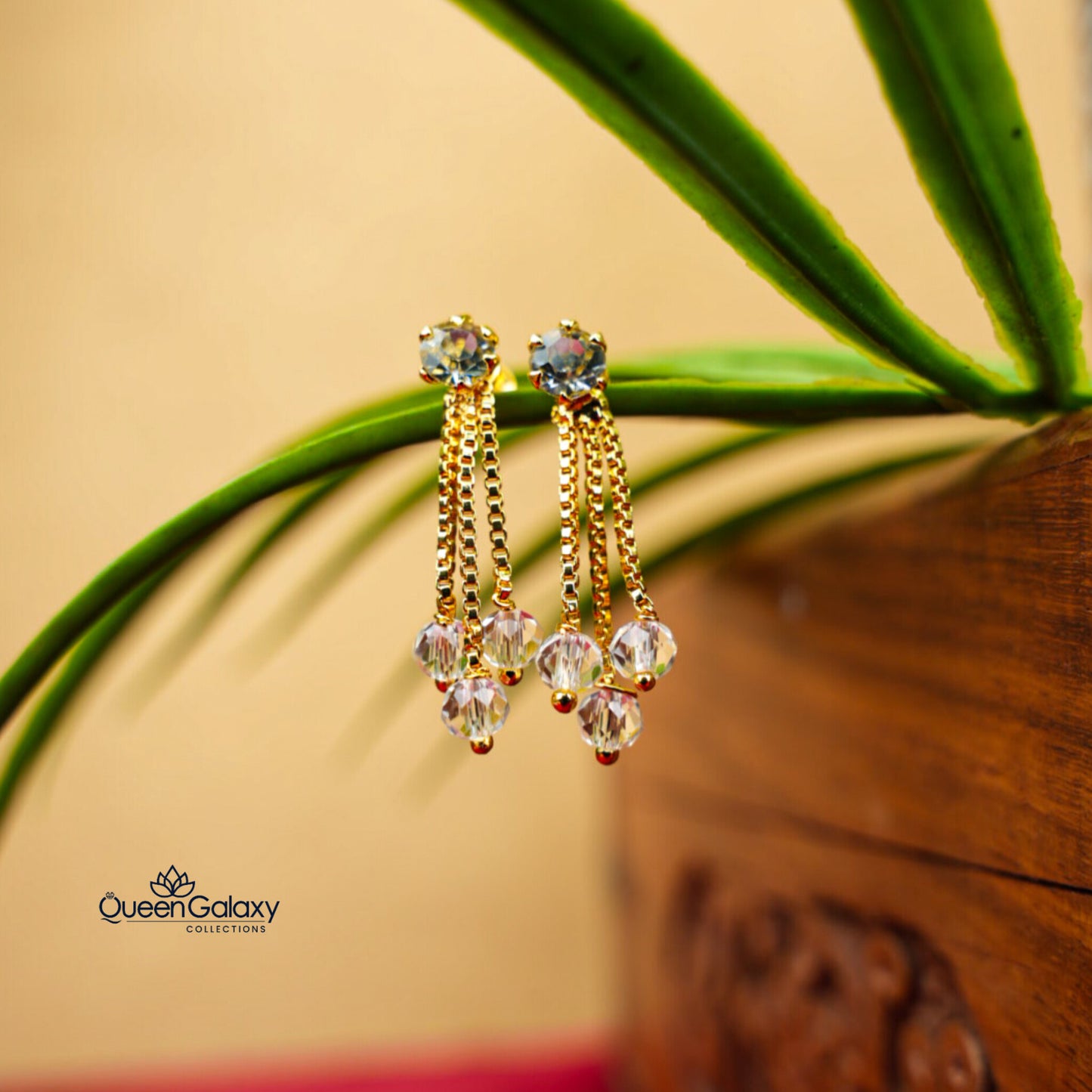 Gold Plated Drops Earring