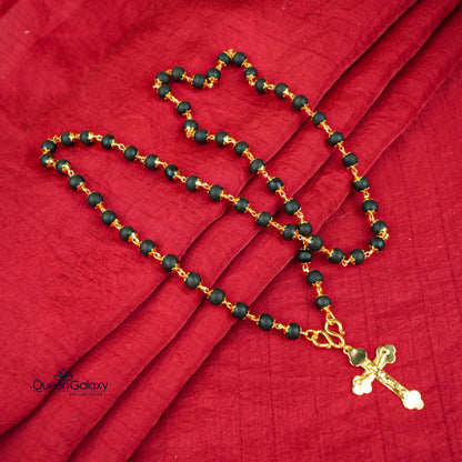 Gold Plated Karigali Chain With Cross