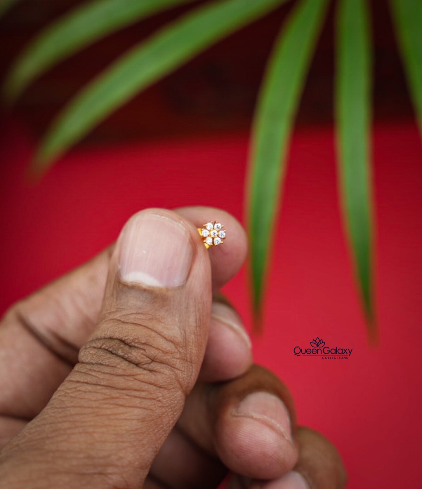 Gold Plated AD Stone Stud