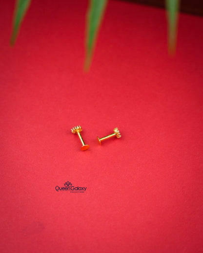 Gold Plated AD Stone Stud