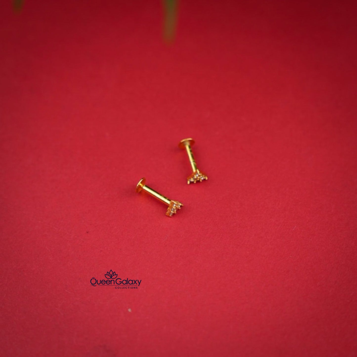 Gold Plated AD stone stud