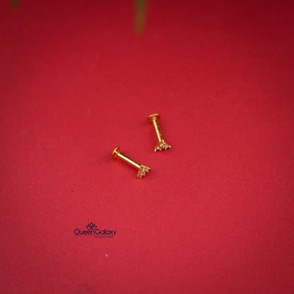 Gold Plated AD stone stud