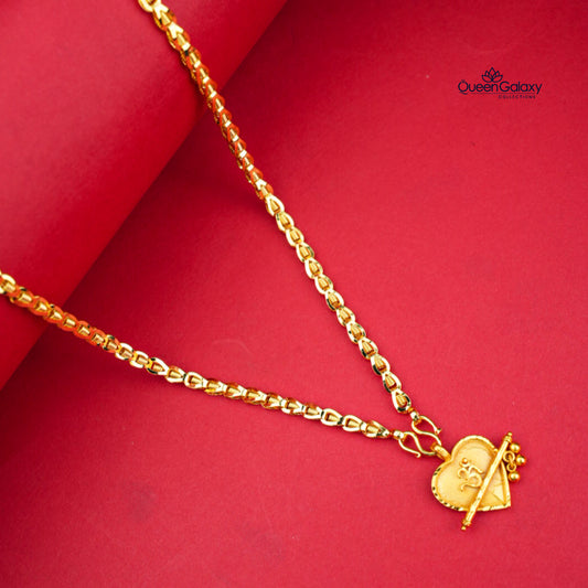 Gold Plated Chain With Thali