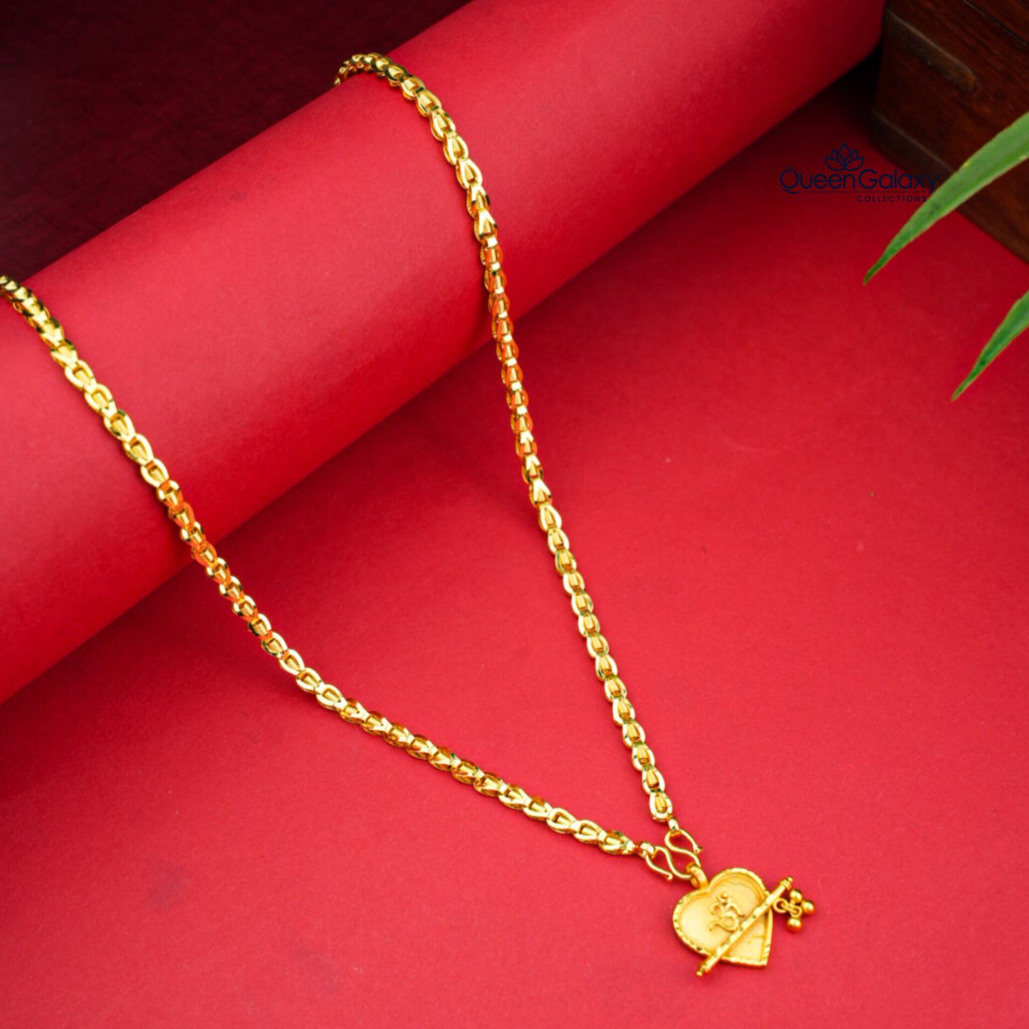 Gold Plated Chain With Thali