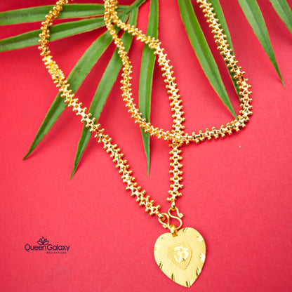 Gold Plated Chain With Thali