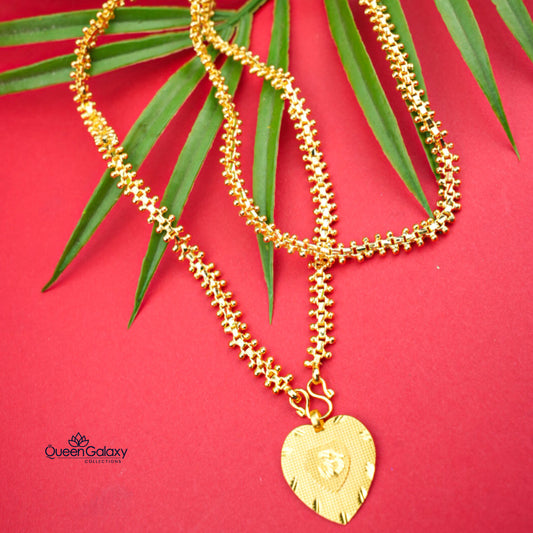 Gold Plated Chain With Thali