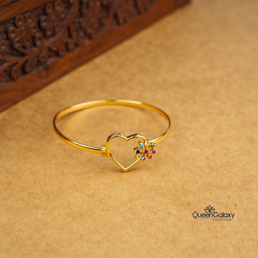 Gold Plated Lock Bangle