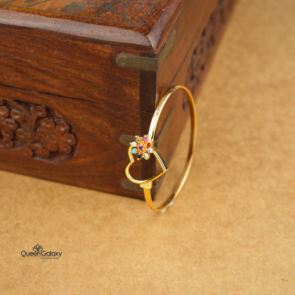 Gold Plated Lock Bangle