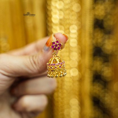 Gold Plated AD Stone Jumka