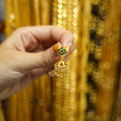 Gold Plated AD Stone Jumka