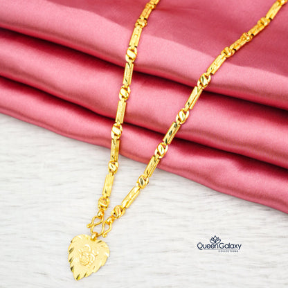 Gold Plated Chain with Thali