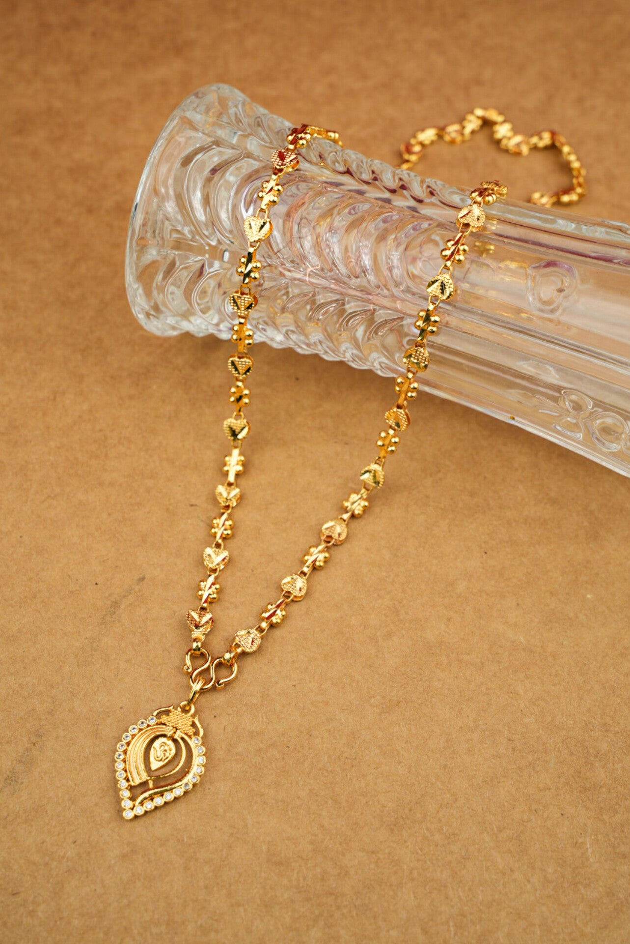 Gold Plated Chain With Thali