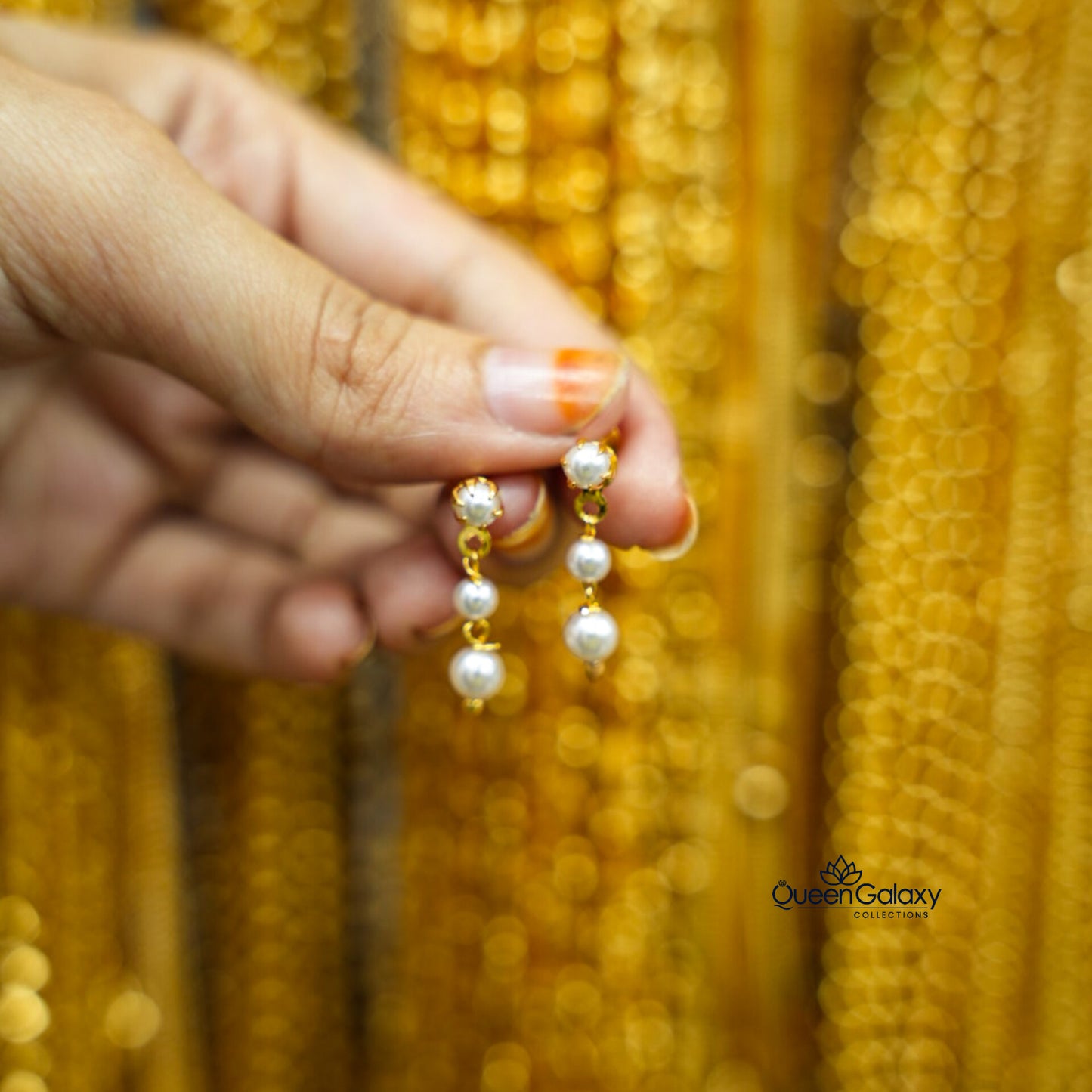 Gold Plated Pearl Earring