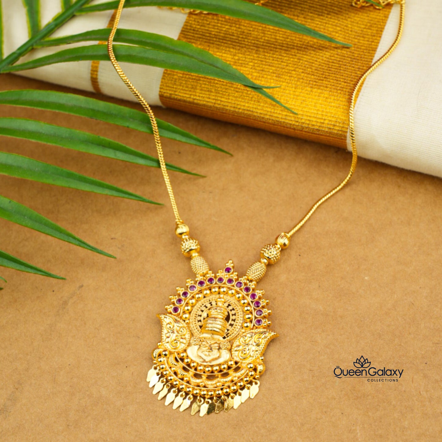 Gold Plated Kathakali Necklace