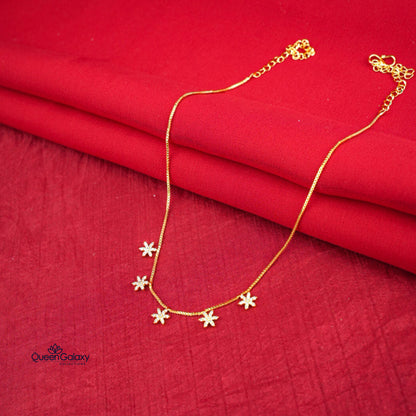 Gold Plated AD Stone Necklace