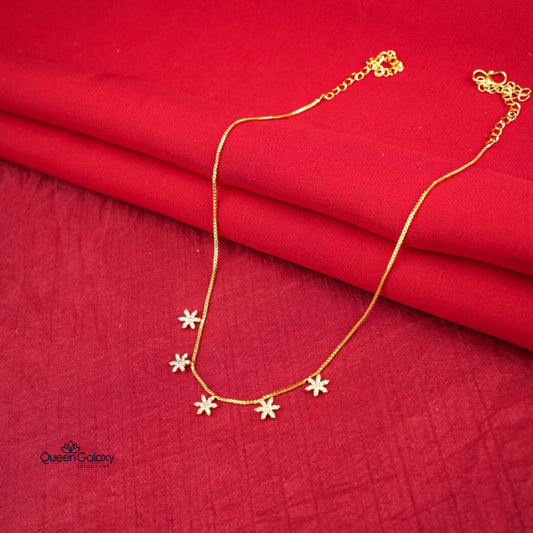 Gold Plated AD Stone Necklace