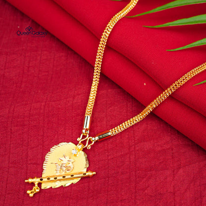 Gold Plated Chain With Thali