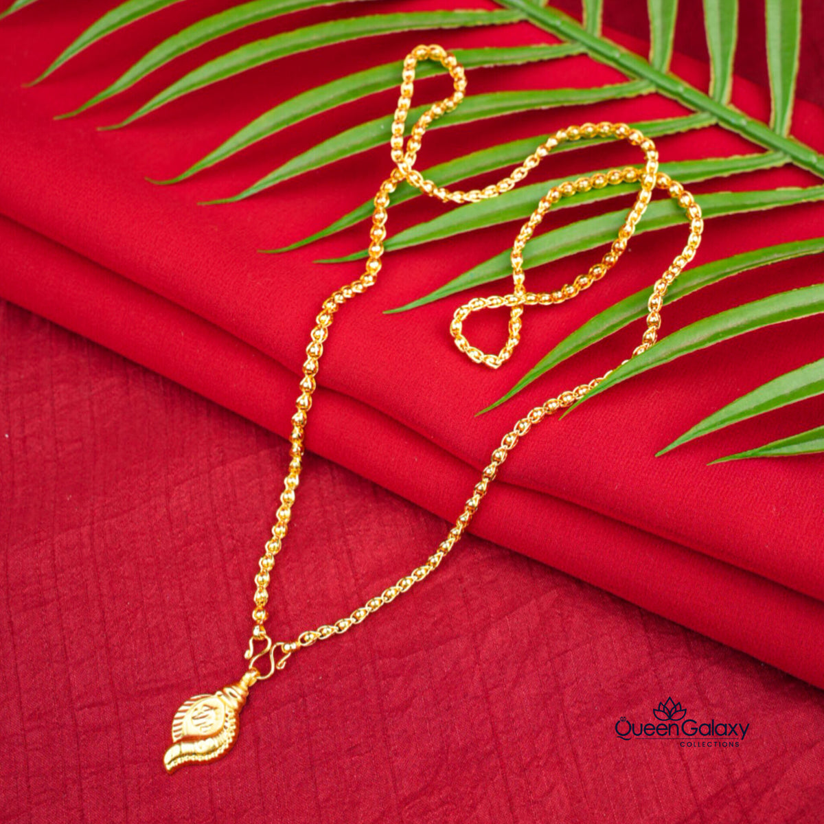 Gold Plated Chain With Thali